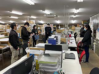 始業、朝ミーティング